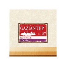 Gaziantep Rumkale 20-30 Cm Retro Ahşap Tablo Tkfx5793 Çok Renkli - 743297641 Çok Renkli