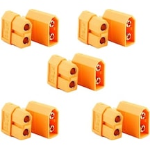 5 Çift Xt60 Konnektör Seti Lipo Pil Batarya Xt 60 Soket Erkek Dişi Set Yüksek Akım Isı Dayanıklı