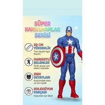 Avengers Süper Kahraman Serisinden Kaptan Amerika Haraketli Eklemli 30 Cm Detaylı Oyuncak Figür