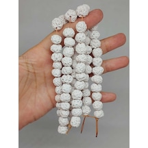 Beyaz Mat Seramik Boncuk Dizi 9-11mm/23cm 54160 Çok REnkli