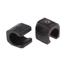 Suntek 2 Parça Için U Şekilli Fener Klip Dağı Kelepçe Siyah