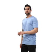 Raru Agnıtıo Erkek Pamuklu Mavi Günlük T-Shirt