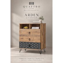 Arden 3 Çekmeceli Şifonyer Ceviz