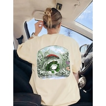 Noıssey Urban Pop Graphic Kadın Tişört Koleksiyonukod 5519 Bej