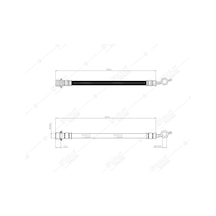 SVAC 760174 Arka Sol Fren Hortumu Rav4 II 01-06