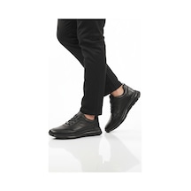 MARCOMEN Siyah Hakiki Deri Bağcıklı Erkek Sneaker 152-22336 M Siyah