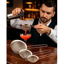 Transformacion Bar Süzgeci Bar Strainer 3 Boy Set 5 7 8 Cm Paslanmaz Çelik, 7209252 Çok Renkli