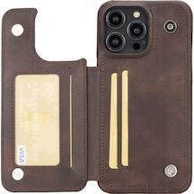 Bouletta iPhone Uyumlu 14 Pro Max Deri Kılıf UBW TN3