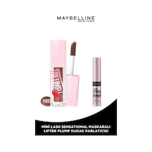 Maybelline New York Lifter Plump Dudak Parlatıcısı 007 Coca Zing + Mini Lash Maskara