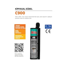 Akfix C900 Kimyasal Dübel Yeni Suya Basınca Dayanıklı 345 Ml