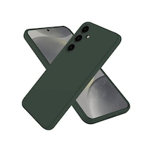 Samsung Galaxy Uyumlu A56 Kılıf Nano İçi Kadife Silikon - Koyu Yeşil Bzsxx00 1