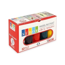 Ebru Boyası 10 Renk X 25 Ml. Damlalıklı Şişe Sd890