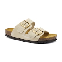 Capuccıno Terlik Kadın 17d8 Frau Velour-s Cappuccino Taupe Capuccıno Çok Renkli