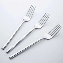 Nehir Dalyan Yemek Çatalı 3 Parça Gümüş