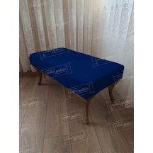Ayak Ucu Kapı Önü Antre Düz Bench Puf Orta Sehpa Gold Ayak 100 45 Lacivert