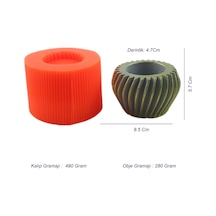 Beton Saksı Silikon Kalıp - 151
