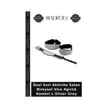 Özel Seri Aktivite Salon Bireysel Vice Ağırlık Kemeri L Silver Grey