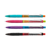 Pentel Versatil Kalem Metal Klipsli Büyük Boy Silgili Q-erase 0.7 Mm Mor Çok Renkli