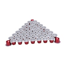 Metabagua 50 Takım Doldurulabilir Kahve Kapsül Bardağı Tek Kullanımlık Pod Için Otomatik Kahve Makinesi Gıda Paketi Cafe Malzemeleri 0gln61 Kırmızı