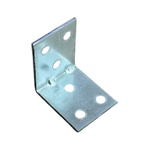 Cateksss Mobilya Dolap Köşe Bağlantı Sabitleme L Demir Gönye No:8 30x2x35x35 Mm - 26 Lı Paket Gümüş