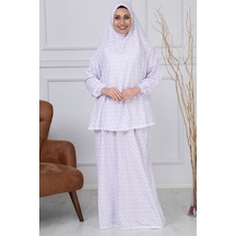 Iki Parça Pratik Namaz Elbisesi Beyaz