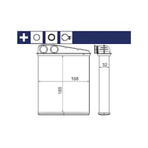 Mercedes A150 W169 Kalorifer Petegi 2005-2011 Mahle Ah8000s