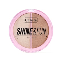 Callista Shine &amp Fun Face Duo 100 Sparkle Crew Allık &amp Aydınlatıcı Paleti