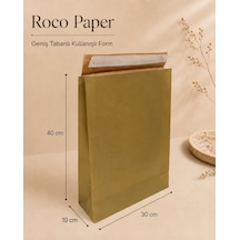 Yapışkan Bantlı Kraft Kese Kağıdı, Altın Renk, 30x40x10 Cm - 24'lü Paket, Hediye Ve Kargo Zarfı