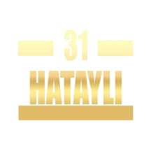 31 Hataylı Araba Sticker 17x17 Cm Gold