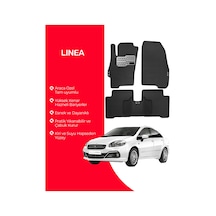 Lınea Uyumlu Hücreli Yüzey Eva Paspas Seti Paspas Takımı Siyah Yüzey Siyah