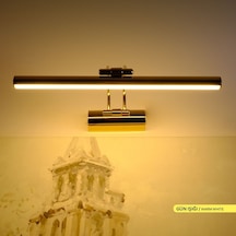 Ack Tablo Apliği Günışığı 6W Siyah Kasa Ledli Ayna, Banyo Apliği Siyah