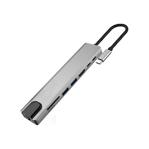 8 Port Bir Arada Multifunction Adaptör Dönüştürücü Çok İşlevli