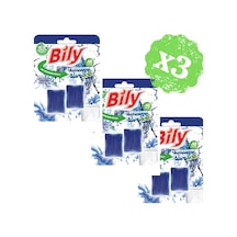 Bily Wc Klozet Rezervuar Blok Mavi Su 3'lü 2 x 50 G
