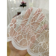 Özel Örme Dokulu Tül Perde, 100x250, Seyrek Pile, 1/2 Çok Renkli