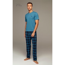 Mysport Erkek Pijama Takımı 2455-mavi