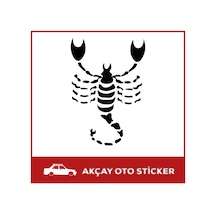 Akrep Stikcer Araba Aksesuarı Arma Sticker Akrep Oto Sticker