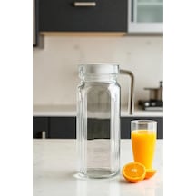 Lumine Buzdolabı Kapağına Sığan Cam Sürahi Karaf 1,15 Litre