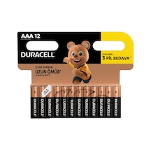 Duracell LR03/MN2400 Alkalin AAA İnce Kalem Pil 12'li