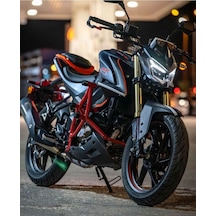 Srk125s Ön Koruma Demiri Kırmızı Dayanıklı Motor Koruma Barı