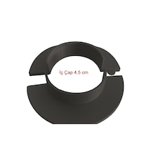 Gri Doğalgaz Boru Kılıfı - Duvar Geçiş Kılıf Kapağı Dn32 1-1/4"