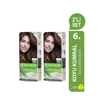 Neva Color Natural Color Saç Boyası 6 Koyu Kumral 2'li Set