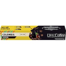 Livy Coffee Aluminyum Nespresso Uyumlu Colombia Kapsül Kahve 10'lu