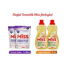 Miss Arap Sabunu 1 L X 2 Adet+soda Plus 500 Gr Lavanta X 2 Adet