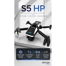 S5 Hp Intelligent Aerial Drone 4k Çift Kameralı Fırçasız Motorlu Katlanabilir Drone