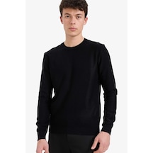 Defacto Standart Fit Bisiklet Yaka Triko Kazak C9618ax25aubk27 Siyah Defacto Standart Fit Bisiklet Yaka Triko Kazak C9618ax25aubk27 Siyah