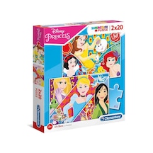 Clementoni Prensesler Kız Çocuk Puzzle 2X20 Parça 24766