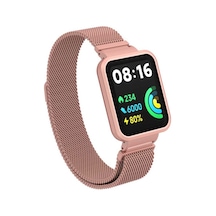 Xiaomi Redmi Watch 2 Lite Uyumlu Krd-58 Metal Ardx Kordon-pembe Açık