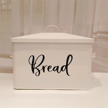 Willowhaven Faridabio Metal Ekmek Kutusu Beyaz Ekmek Ve Gıda Saklama Kabı Beyaz