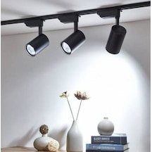 30W Led Ray Spot 3Lü Set -Siyah Kasa- Beyaz Işık
