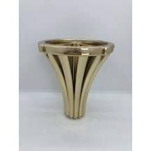 PLASTİK. 12 cm GOLD KAPLAMA, KOLTUK,MOBİLYA,ÜNİTE AYAĞI (4 ADET)